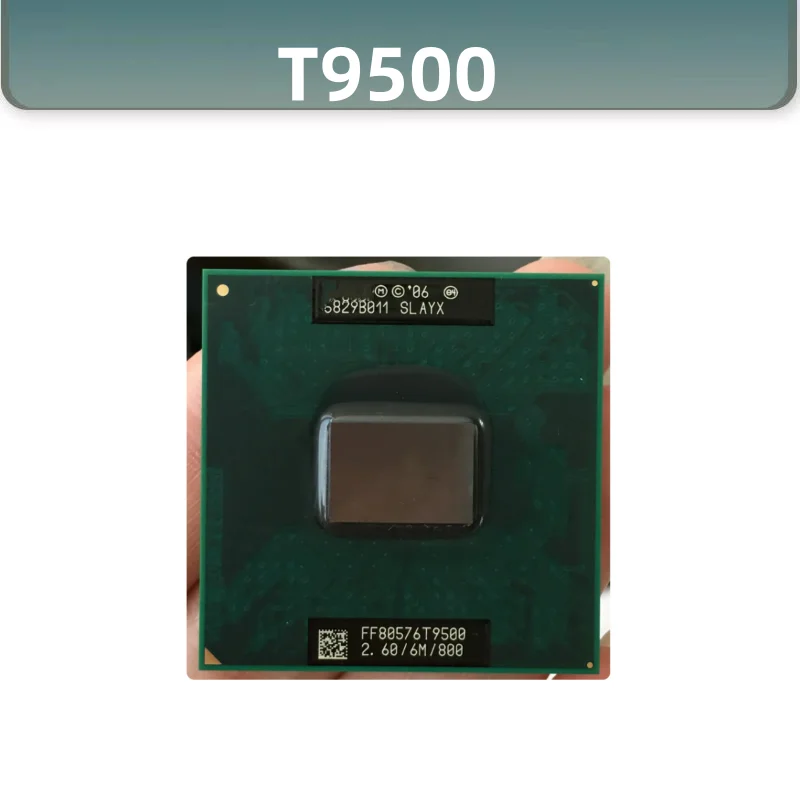 T9500 SLAQH SLAYX 2.6 GHz ליבה כפולה Dual-חוט המעבד 6M 35w אור PGA478 התמונה 0