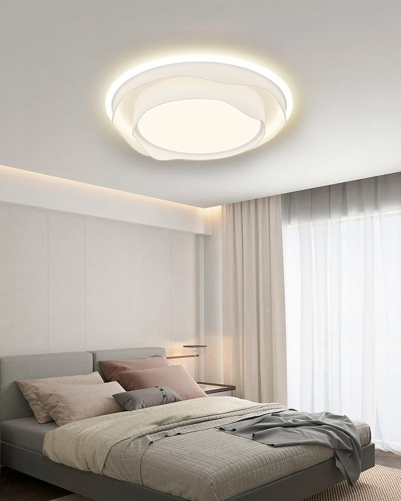 אור תקרת led מטבח מודרני תאורה מנורת תקרה עבור חדר השינה חמוד עיצוב חדר חמים ביתיים אווירה פשוטה מנורות התמונה 3