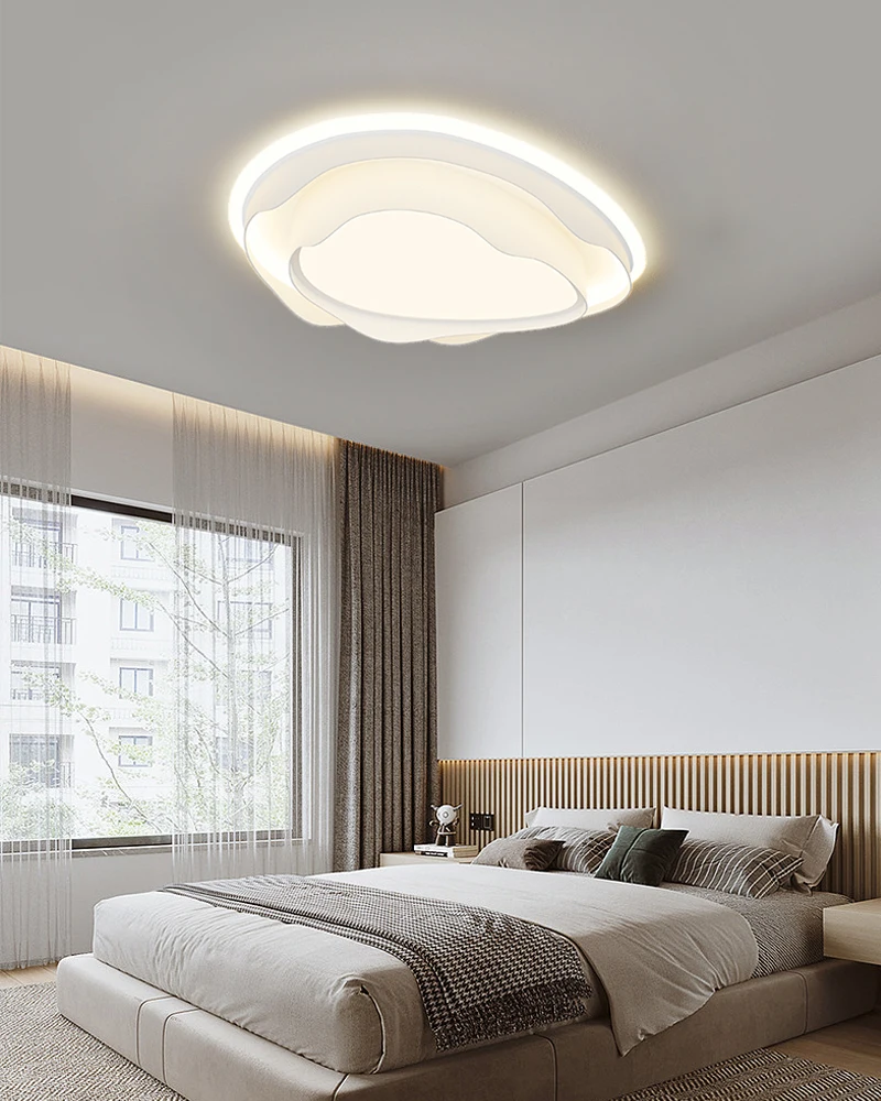 אור תקרת led מטבח מודרני תאורה מנורת תקרה עבור חדר השינה חמוד עיצוב חדר חמים ביתיים אווירה פשוטה מנורות התמונה 4