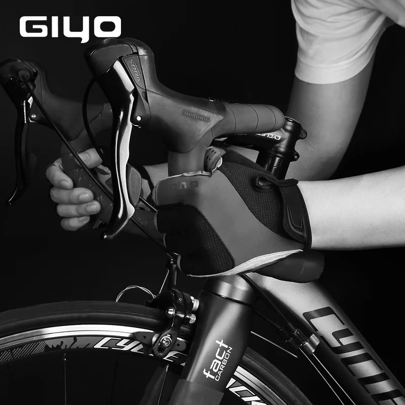 GIYO אופניים כפפות חצי אצבע חיצוני ספורט כפפות לגברים, נשים ג 'ל פד לנשימה ח