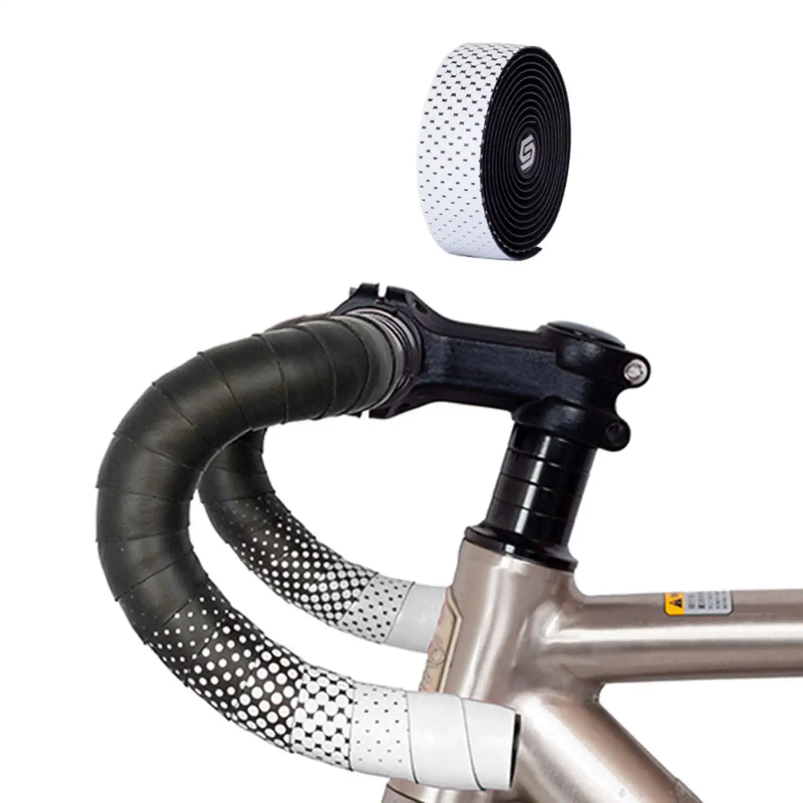 2 הכידון הקלטת Breatheable חורים עם סיום בר הקלטת רכיבה על אופניים אופני כביש אופניים דעיכת עוטפת התמונה 3