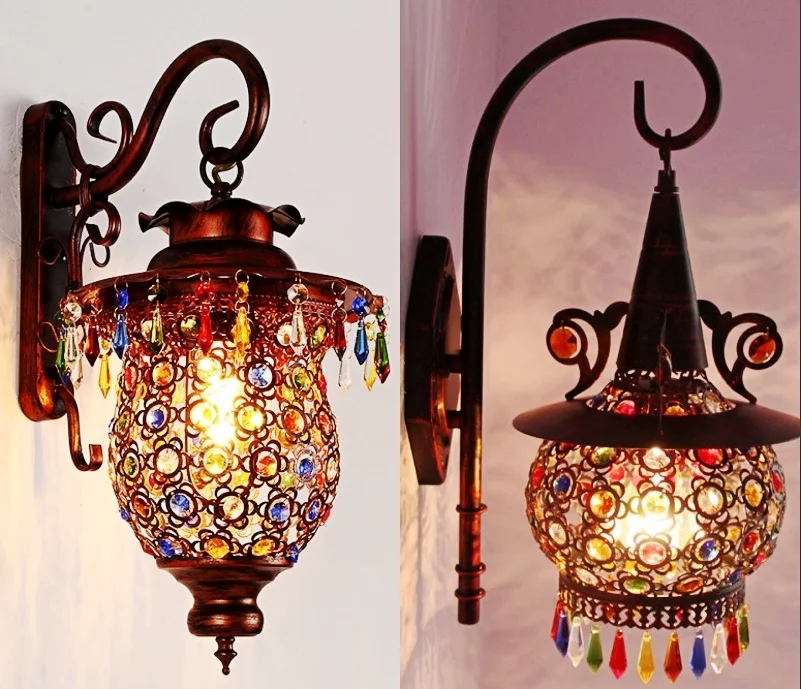 סגנון מודרני קיר רכוב מנורה לבן החגורה טורקית מנורת נרות בחדר השינה, אורות קישוט קיר אור led עבור חדר השינה התמונה 0