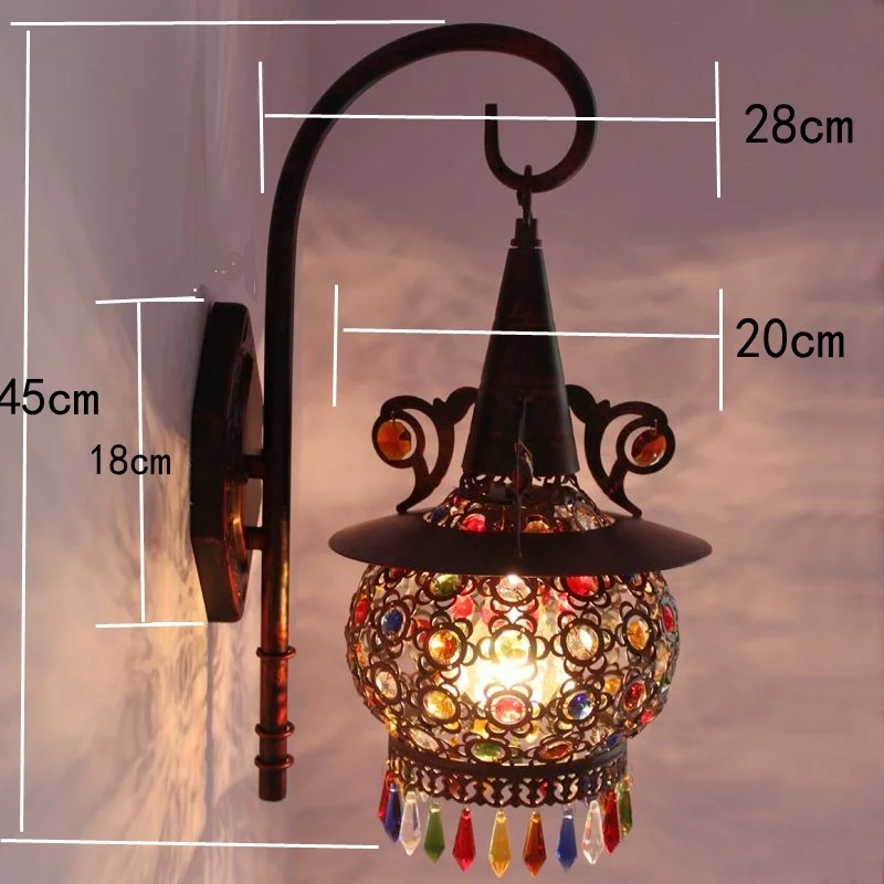סגנון מודרני קיר רכוב מנורה לבן החגורה טורקית מנורת נרות בחדר השינה, אורות קישוט קיר אור led עבור חדר השינה התמונה 1