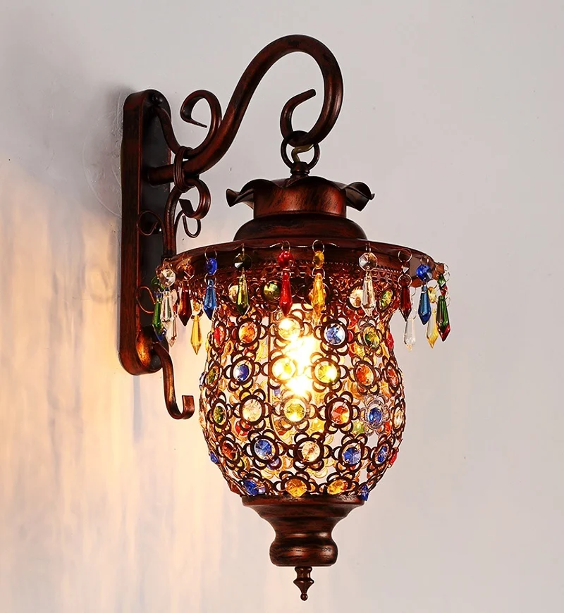 סגנון מודרני קיר רכוב מנורה לבן החגורה טורקית מנורת נרות בחדר השינה, אורות קישוט קיר אור led עבור חדר השינה התמונה 2