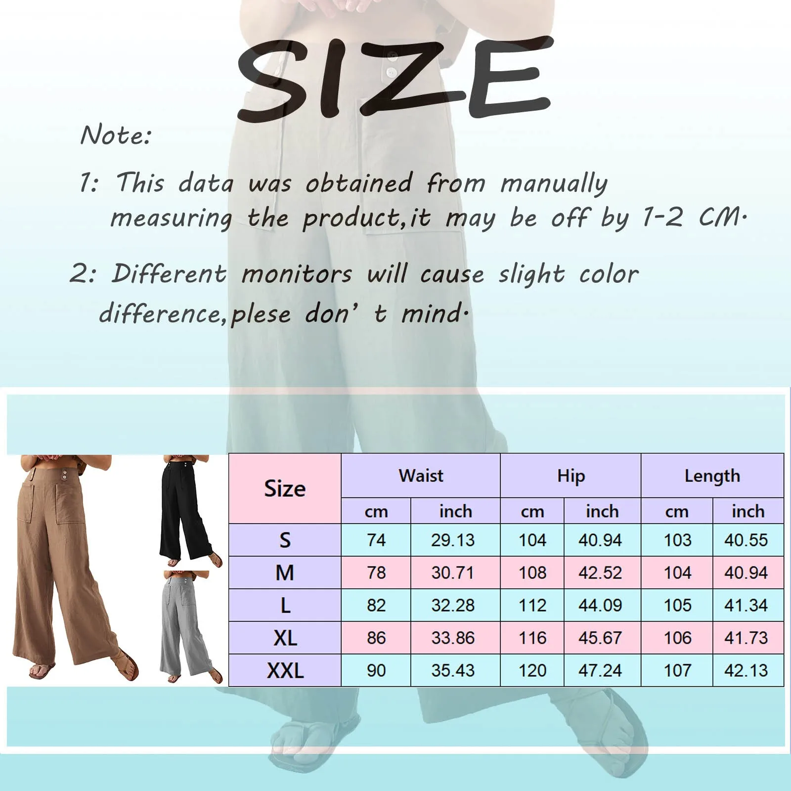 מזדמנים מכנסיים נשים סתיו תלבושות Soild כפתור מכנסיים קצוצים גבוהה המותניים רוכסן רחב הרגל מכנסיים לאישה בגדים מכנסיים התמונה 5