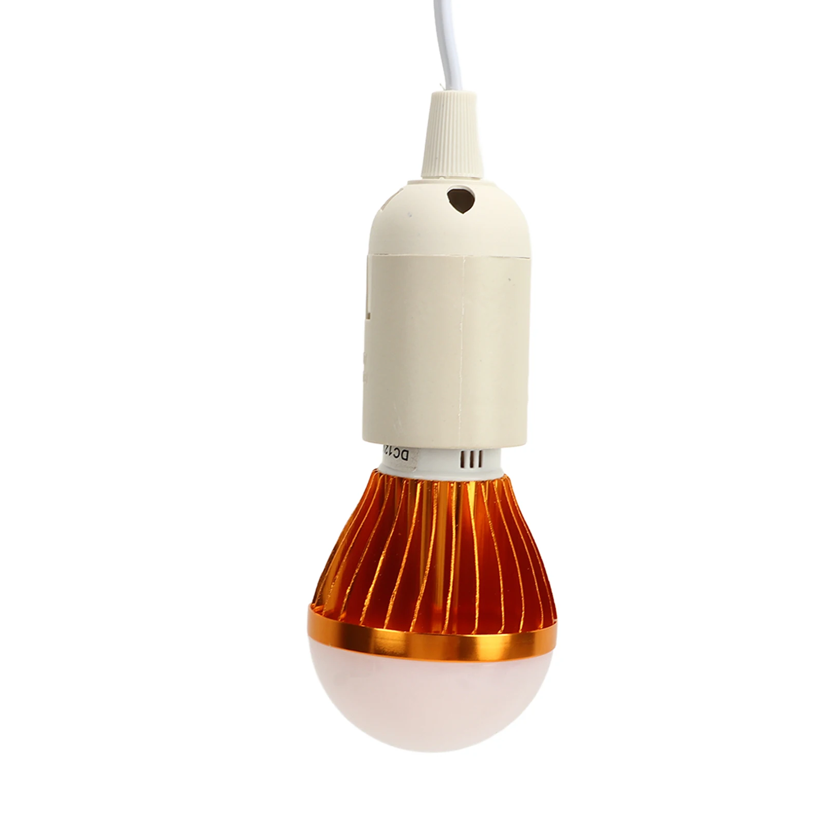 הנורה LED DC 12V נורת LED, צריכת חשמל נמוכה 5W E27 לבן חם תאורה התקנה קלה עם 3 מטר כבל הבית. התמונה 4