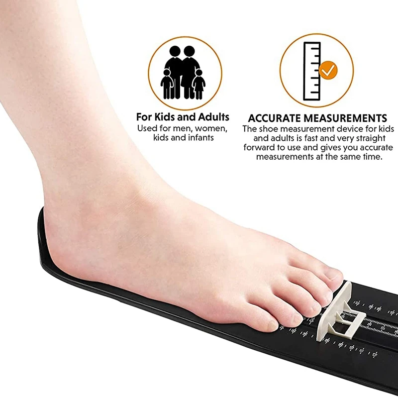 מקצועי רגל מדידה מכשיר אותנו סטנדרטי הנעל המודד הנעל מכשיר המדידה סרגל המודד לילדים ומבוגרים התמונה 2