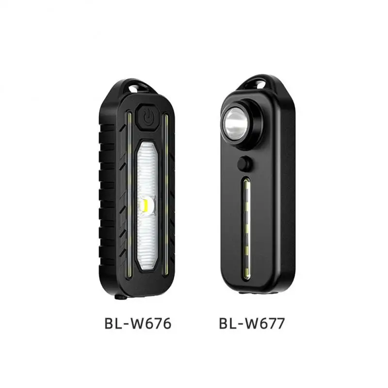 מיני דק פנס טקטי המשטרה כתף אור 5 מצבי USB Type-C נטענת אחורי הקסדה המנורה מחזיק מפתחות אור התמונה 1