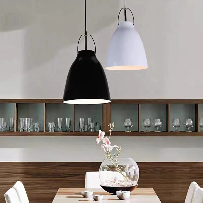 קרווג ' ו תליון מנורה סקנדינבי מינימליסטי E27 העתק עיצוב המנורה על מסעדת שולחן האוכל במטבח בר עיצוב קפה בר אור התמונה 3