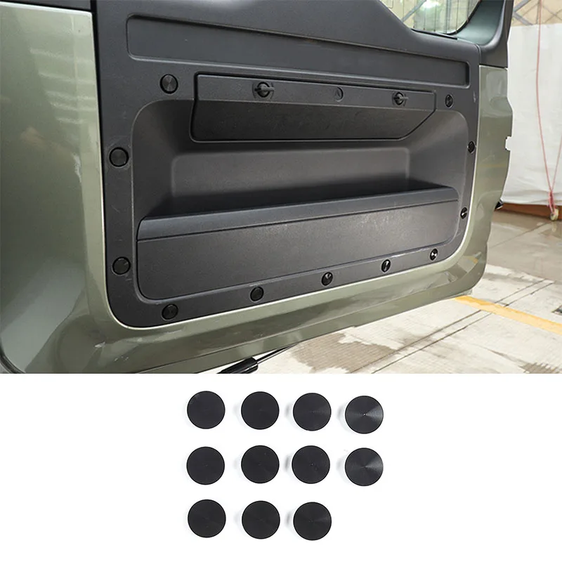 עבור לנד רובר דיפנדר 110 2020 - 2024 דלת המכונית המחוונים בורג מכסה הגנה מדבקות סגסוגת אלומיניום הפנים אביזרים התמונה 0