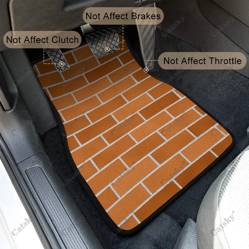 תקציר אריחים מרקם המכונית שטיח הרצפה בציר שטיח נגד החלקה מחצלת גומי חבילה של 4 אוטומטי Accessiores עבור רכב שטח, ואן התמונה 4