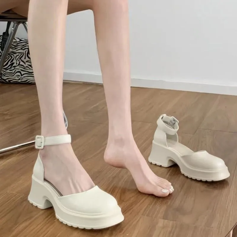 2023 קיץ אופנה פלטפורמה שמלה לוליטה ורוד נעלי סופר סנדלים עם עקבים גבוהים נשים משאבות קלאסי שחור סקסי עקבים נעליים התמונה 4