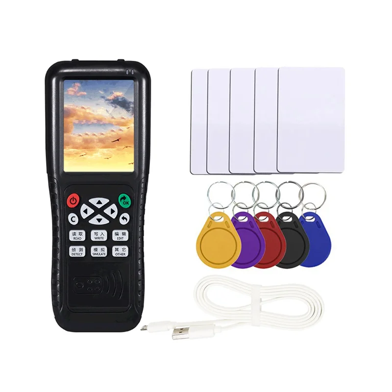 RFID צילום עם מלא לפענח את פונקציית כרטיס חכם מפתח NFC IC ID Duplicator Reader Writer (UID מפתח T5577 כרטיס) התמונה 0