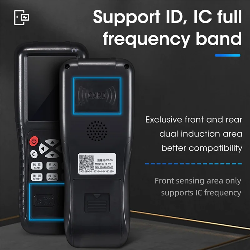 RFID צילום עם מלא לפענח את פונקציית כרטיס חכם מפתח NFC IC ID Duplicator Reader Writer (UID מפתח T5577 כרטיס) התמונה 2