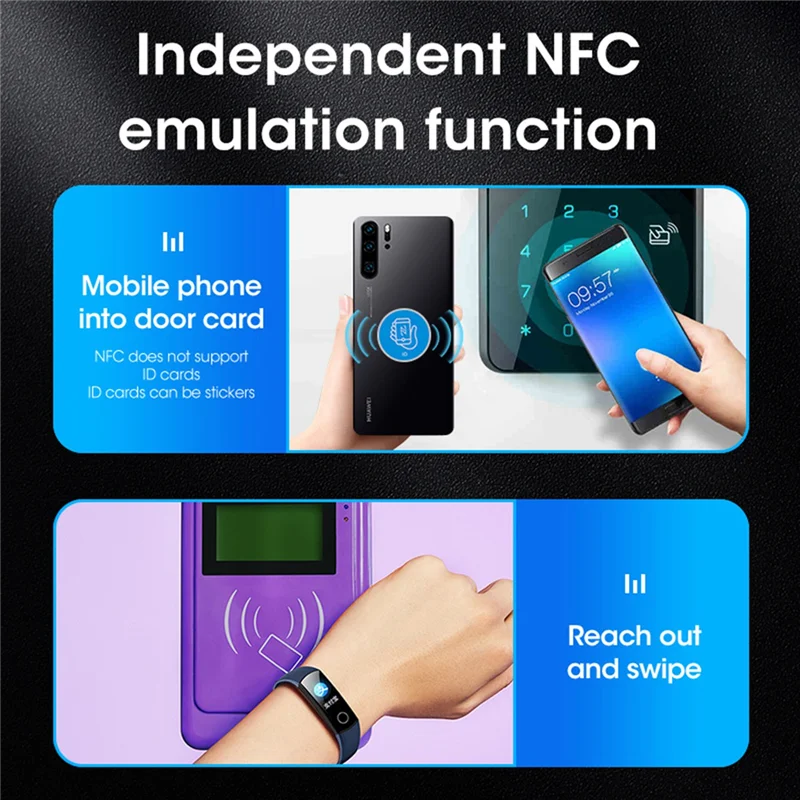RFID צילום עם מלא לפענח את פונקציית כרטיס חכם מפתח NFC IC ID Duplicator Reader Writer (UID מפתח T5577 כרטיס) התמונה 4