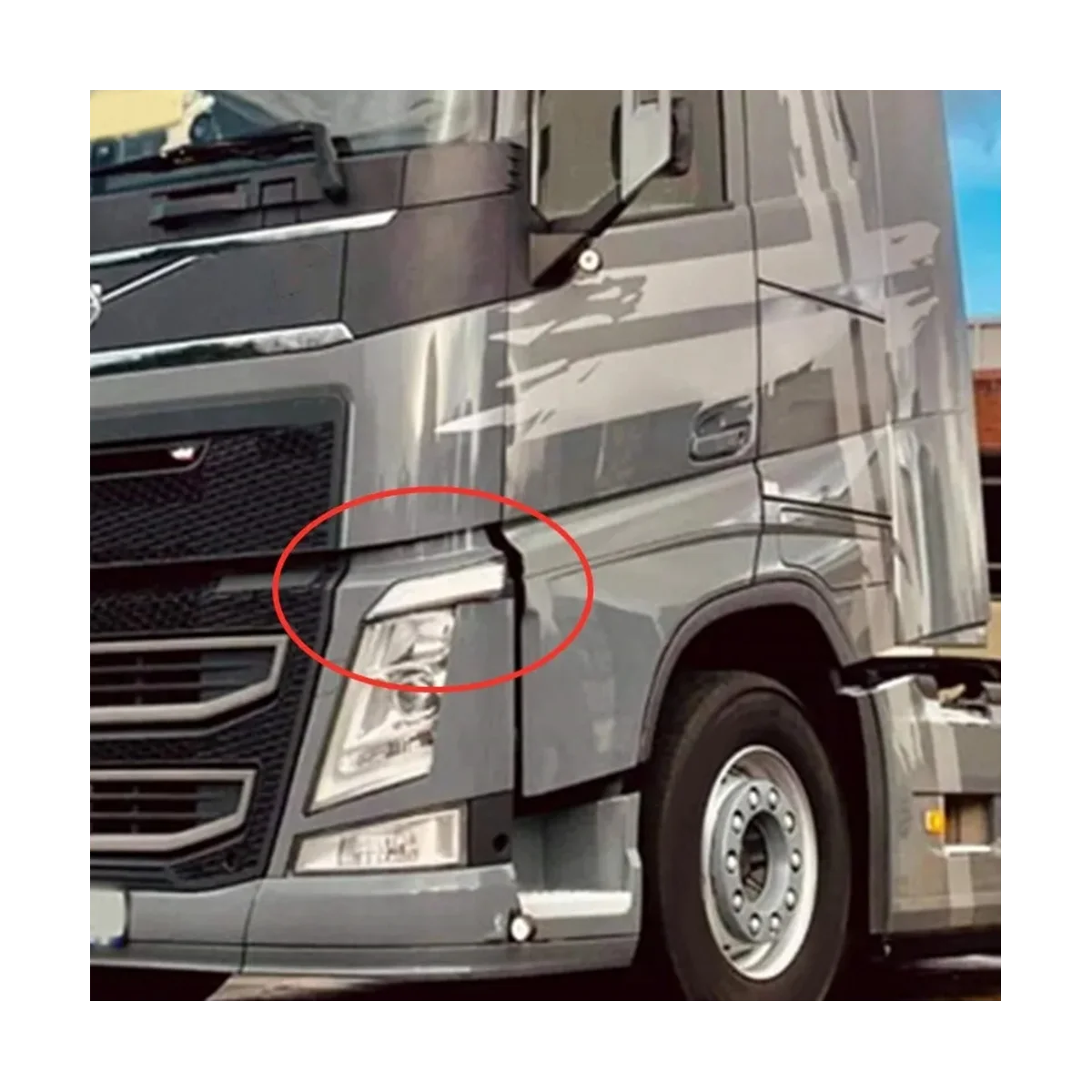 24V המשאית הובילה צד סמן מנורת פנס פינת אור על משאיות סדרה /FM/FL 82151205 נכון התמונה 3