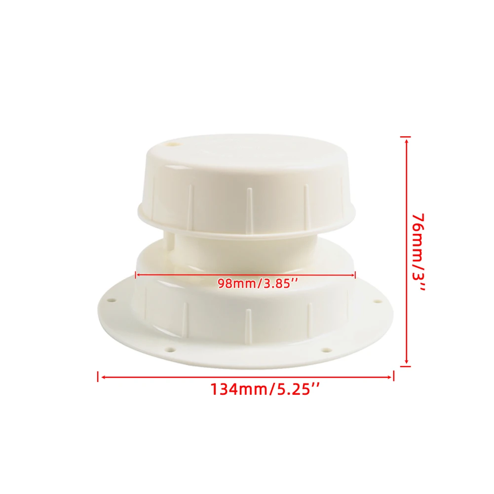 1-2 3/8 אינץ ' צינור עגול RV צנרת האוורור כובע עמ ביוב לבן כיסוי האוורור עבור טריילר חניך האוטו החלפת אביזרים התמונה 5
