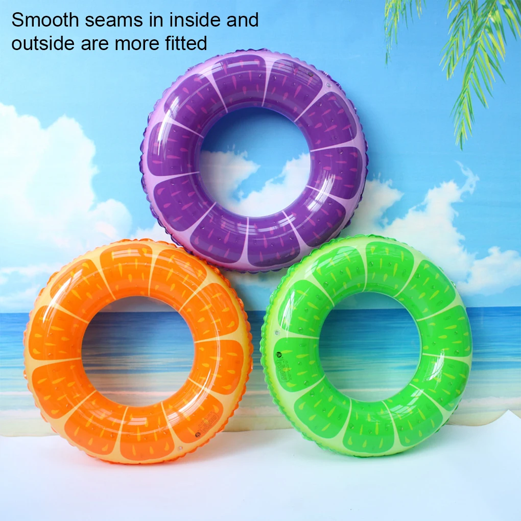 צבעוני PVC פירות טבעת צפה - מומלץ לגילאי 9 ומעלה הקיץ מסיבות בריכה שחייה הטבעת שחייה התמונה 2