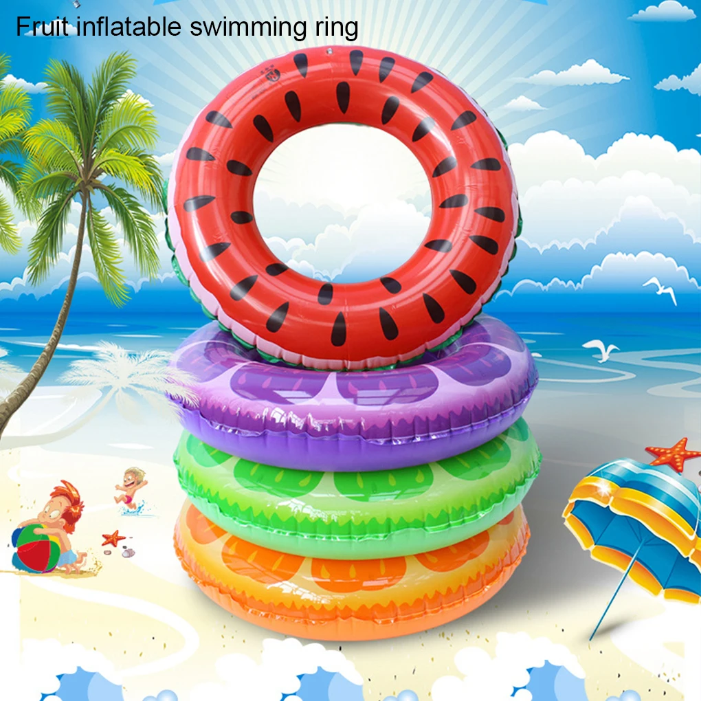 צבעוני PVC פירות טבעת צפה - מומלץ לגילאי 9 ומעלה הקיץ מסיבות בריכה שחייה הטבעת שחייה התמונה 3