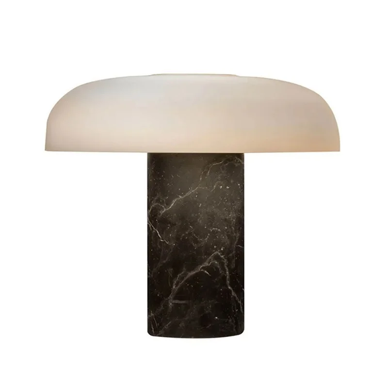 ULANI נורדי פשוט מנורת שולחן מודרני יצירתי שיש LED שולחן אור פטריות לקישוט הסלון, חדר השינה התמונה 2